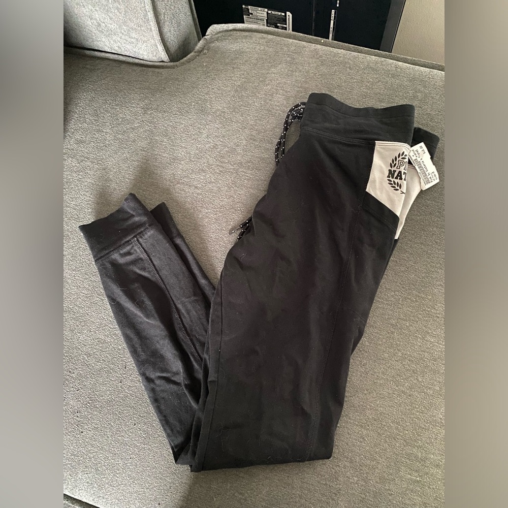 PINK drawstring leggings with pockets